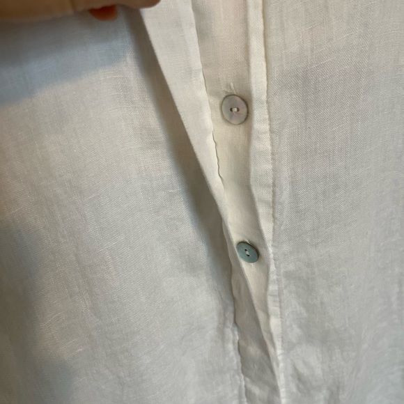 100% Linen White Dress from Canadian Company Linen Way Sz S - Picture 9 of 12